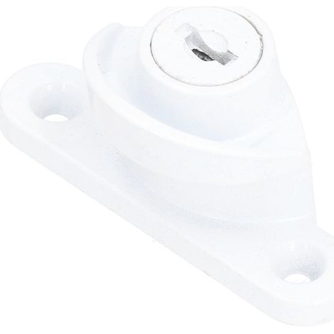 Verrou de sécurité enfant pour fenêtre, verrou de sécurité blanc antivol pour porte coulissante en alliage de zinc (1/5)