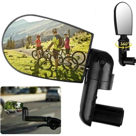 Fahrradspiegel, faltbare konvexe Spiegel für Rennräder und Mountainbikes, Rot (1/2)