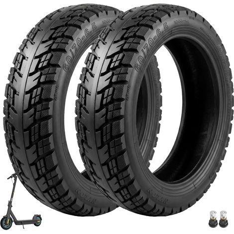 60/70-6,5 Pneu Tubeless Tout-Terrain pour Xiaomi 5/5 Pro/5 Max, pour Xiaomi Elite, pour Ninebot Max G30/G30D/G30D2 - Pneu Sans Chambre à Air - Antidérapant - Anti-Crevaison (1/5)