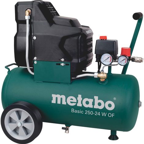 Compresseur - METABO - Basic 250-24 W OF - Raccord rapide universel - Poignée caoutchoutée (1/6)