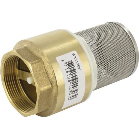 Alcachofa succi贸n con v谩lvula de pedal 2" acero inoxidable UNIVERSAL WK51306L