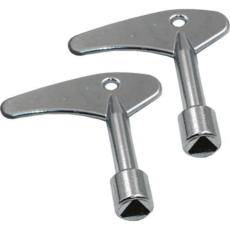 2 Clé Triangulaire,Métal,Alliage De Zinc,9x9x9mm,Compteur Électrique,Eau,Gaz (1/5)