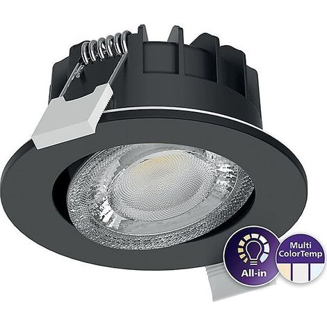 Philips - Spot LED u00d868 Dimmable blanc - orientable - 6W - IP65 - 3CCT - BBC - Angle 60u00b0 - 2700/3000/4000K - Ru00e9f : 208865