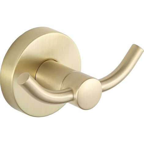 Mexen Remo doppelter Handtuchhaken, gebürstetes Gold - 70507352-55 (1/2)