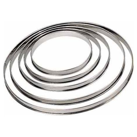 De Buyer - Cercle à tarte bord roulé 24 cm en inox (1/3)