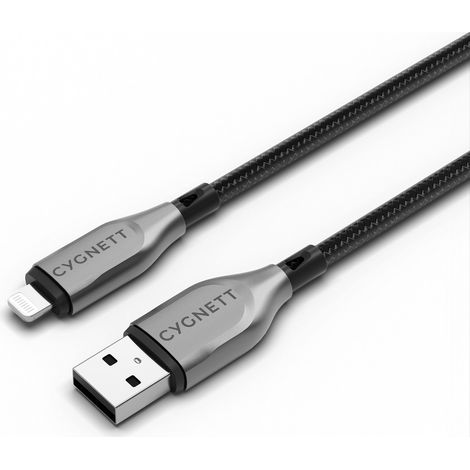 Cygnett CY4658PCCAL cavo Lightning 1 m Nero, Grigio