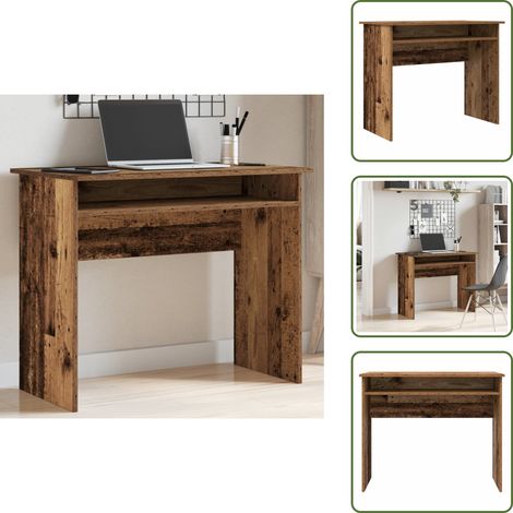Schreibtisch Altholz-Optik 90x50x74 cm Holzwerkstoff - Schreibtisch - Schreibtische - Bürotisch - Arbeitstisch (1/5)