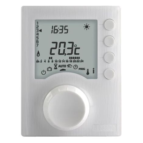 Delta Dore – Thermostat TYBOX 117 – Régulation PID – Afficheur LCD – Programmation 2 consignes – Fonction Hors Gel – Alimentation par piles