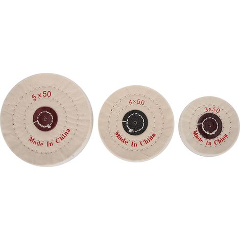 3 roues de polissage pour bijoux 3-5 pouces - Outil de finition professionnel pour métal et argent (1/5)
