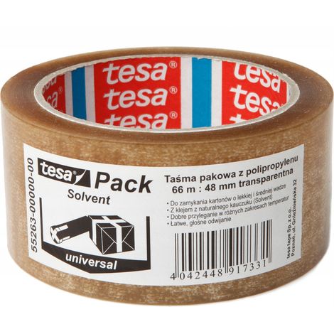 tesa SOLVENT Packband 66m x 48mm transparent (1/2)