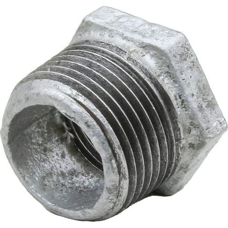 Reduction Mâle-Femelle - Acier Galvanisé - Filetage Femelle 2 1/2 Pouces 66 76 Mm - Filetage Mâle 1 Pouces 26 34 Mm - 1 Pièce