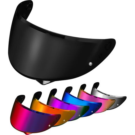 PSLER Helmet Visor for HJ-34P C10 – Tinted Visor Motorcycle Helmet Replacement Accessories (Dark Black) (1/5)