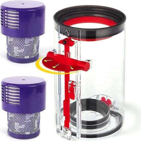 Seau à poussière KINCJON grand format pour aspirateur Cyclone Absolute Animal V10 SV12, bac transparent de remplacement (1/5)