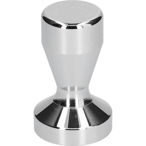 Pilon à café en acier inoxydable italien compact 51mm argenté pour tasser la poudre maison bureau