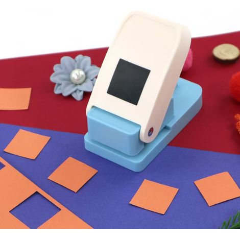 Perforadora de palanca de 25 mm (1 pulgada) para manualidades, ideal para repujado y mini perforadoras decorativas (cuadradas). (1/3)