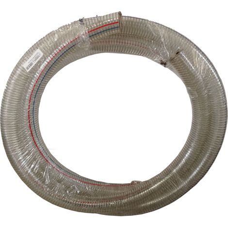Mw Tools – Tuyau de pompe d'aspiration renforcé PVC 76mm – Longueur 5 m – Pression max 2 bar – Pour pompes à eau – ISL7605