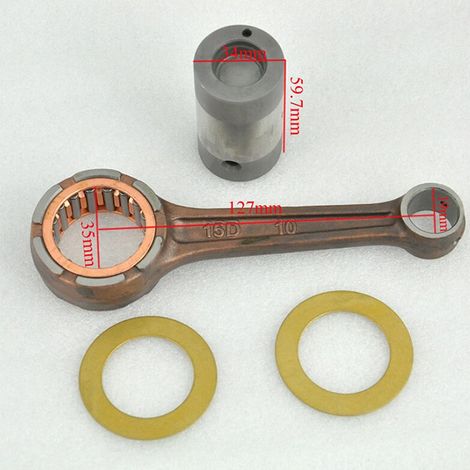 Biellette de direction pour moto compatible avec Suzuki AN250, Burgman 250 98-06, DR250, SES 90-95. (1/4)