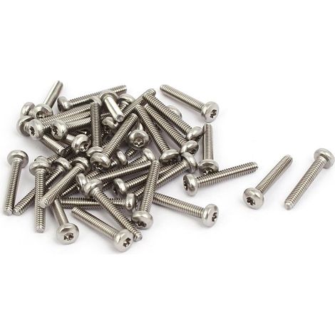 M2x12mm 304 Edelstahl Knopfkopf Torx Socket Schrauben Verschluss 40pcs (1/3)