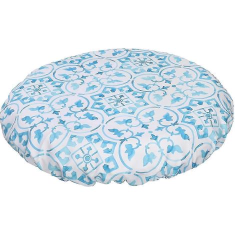 Nappe ronde imperméable et antidérapante 120 cm, couleur café-2 Sizes-120cm Blue