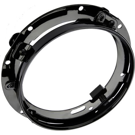Support de fixation rond pour phare de voiture de 7 pouces pour Jeep Wrangler (noir) (1/5)
