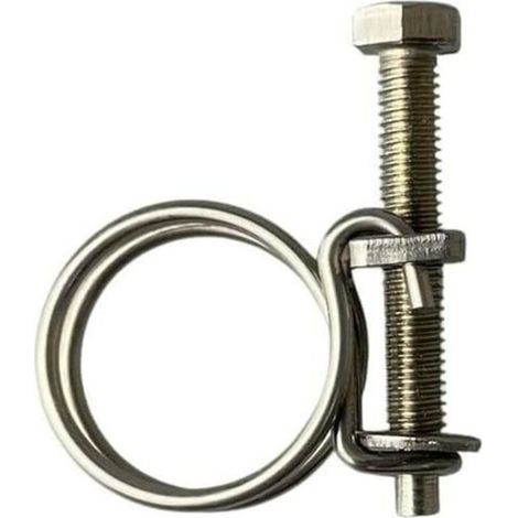 Lot de 4 colliers de serrage à double fil en acier inoxydable de 13 à 16 mm pour tuyau d'étang (1/3)
