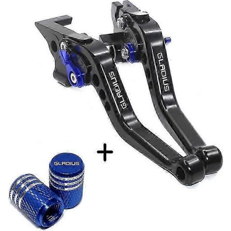 Levier de frein et d'embrayage réglable CNC pour moto SFV650 GLADIUS 2009 à 2015, 1 jeu noir et bleu, accessoire moto neuf haute qualité (1/5)