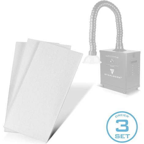 STAHLWERK set di 3 pre-filtri per l'unità di aspirazione fumi FE-210 ST filtro di ricambio