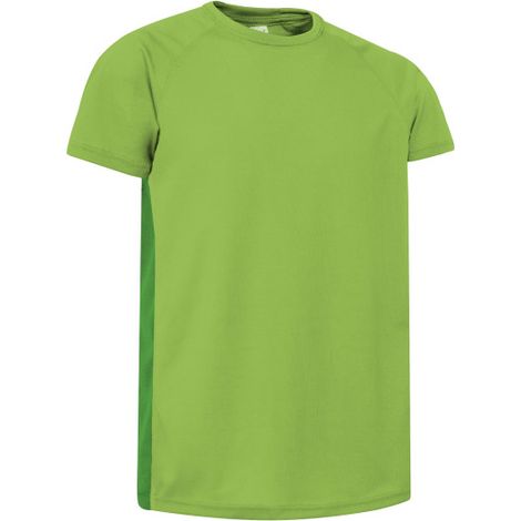 Camiseta técnica bicolor de manga corta y cuello redondo ROCKSPEED VALENTO XXL Verde manzana / Verde primavera