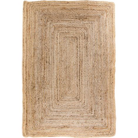 Broom Tapis 180x120 cm, en jute, teinte naturelle. (1/2)