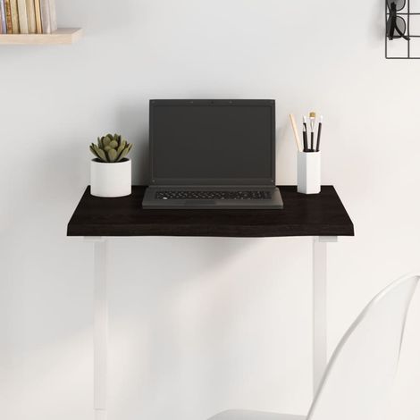 Dessus de bureau marron foncé 60x40x2 cm bois chêne traité
