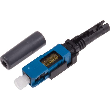 Connecteur pour fibre optique SC Simplex, , Monomode, taille de la fibre 9/125µm ( Prix pour 1 )