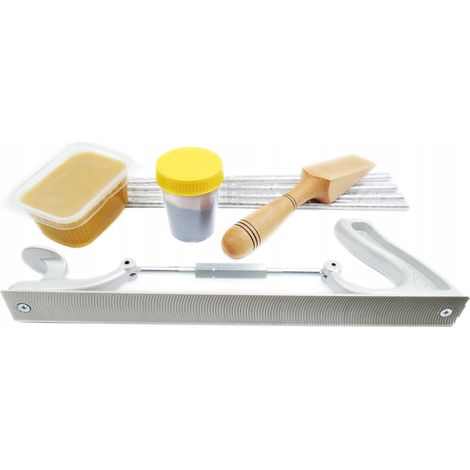 Escofina fina semicircular Estaño 25% 1,1 kg Pasta Espátula Cepillo para chapa metálica (1/5)