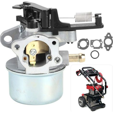 Zoternen Qiilu Vergaserset, Aluminiumvergaser mit Dichtungen und Schürze Passend für Briggs und Stratton 2700-3000PSI Troy Bilt Power Washer 7,75 PS 8,75 PS 8,5 PS 594287