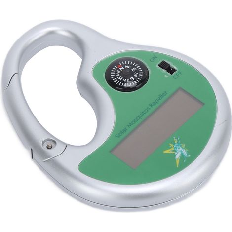 Répulsif anti-moustiques solaire portable en plastique avec boussole pour la pêche, la randonnée, le camping et le jardinage en extérieur (1/5)