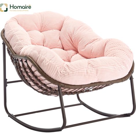 Stahl Rattan Sitzbank mit Rückenlehne Rosa 120 x 40 x 45 cm HOMAIRE (1/5)