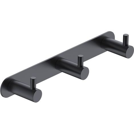 MEDIMEX CAE001-02/NG ESSENTIAL Percha 3X Negro Mate - ref: CAE001-02/NG