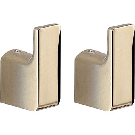 2 Appendiabiti da muro in ottone e Cromall PI27 Gedy serie PIRENEI Oro (1/3)