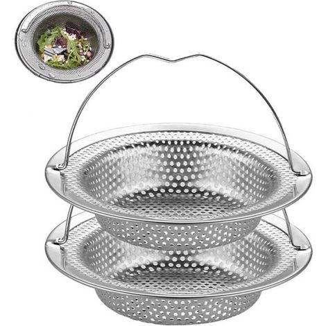 Crépine Évier - Filtre Évier Acier Inoxydable - Pour Cuisine Salle De Bain Douche Baignoire - 1 Pièce (1/5)