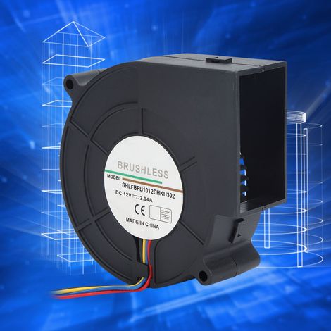 Ventilateur à turbine CC pour pique-nique, camping, chauffage et barbecue, 12 V, 2,94 A (1/5)