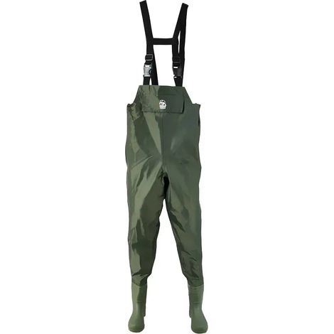 Waders étanche poche ventrale semelles crantées nylon PVC 39 à 48 (1/5)