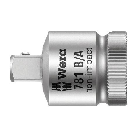 WERA 781 B/A 05042672001 DOUILLE-EMBOUT PROPULSEUR 3/8 SORTIE 1/4 (6.3 MM), QUATRE PANS EXTÉRIEURS 1 PC(S)