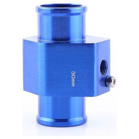 Adaptateur universel de capteur de température de tuyau de Joint de température d'eau de voiture en métal bleu 30mm (1/2)