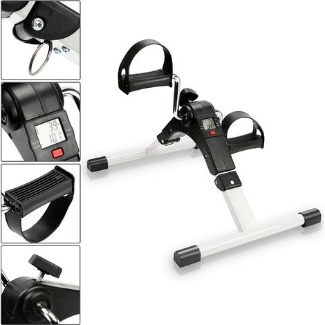 Randaco Mini Bike Heimtrainer, Fahrrad Beintrainer mit LCD-Display, Pedaltrainer Faltbares, Fahrradtrainer Einfach zu Bedienen.