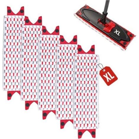 Lot de 5 recharges serpillère Vileda Ultramax XL – Microfibre – Pour nettoyage sols – 51x14 cm (1/5)