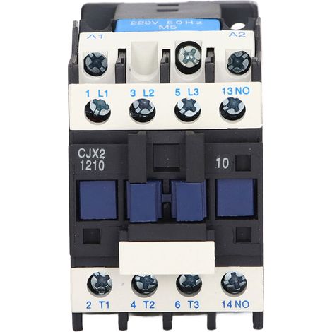 AC Contactor CJX2-1210 High-sensitivity power supply for electrical installations 12A 50Hz 220V (1/5)