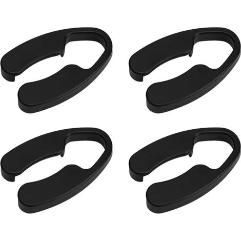 Coupe-Capsule Vin - Lot de 4 - Acier Inoxydable et Plastique - Découpe Rapide du Film - Pour Amateurs de Vin et Fêtes - Noir et Argent (1/5)