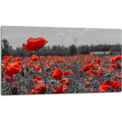 Schneidebrett aus Glas, 52x30 cm, Blumen (1/5)