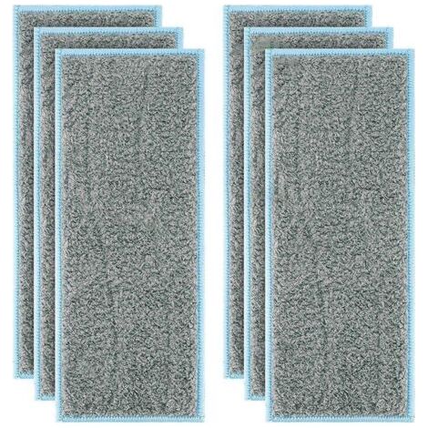 Pack de 6 Washable and Reusable Wet Mopping Pads for iRobot Braava Jet M6 (6110) Ultimate Robot Mop