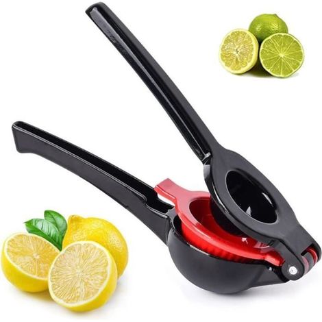 Presse-agrume manuel,presse-citron en alliage d'aluminium robuste,Presse-jus de orange à Levier à long manche,pour limes,fruits,Noir