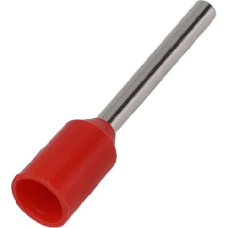Connecteur à sertir en cuivre pour fil électrique AWG 22, 1000 pièces, bornes à embouts isolés, broche E0510